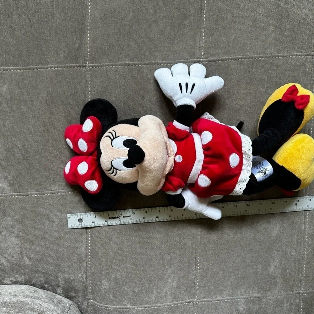 Disney Minnie Mouse Plush with Red and Yellow Accents